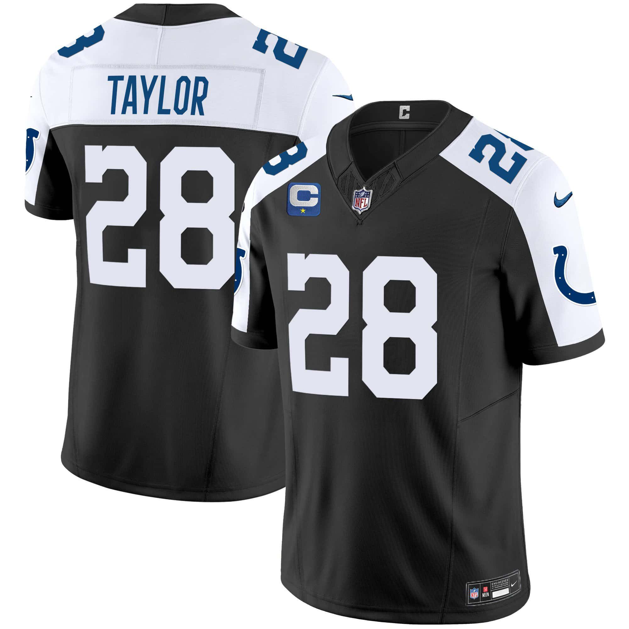 Men Indianapolis Colts #28 Taylor Black 2024 Nike Vapor Limited NFL Jersey